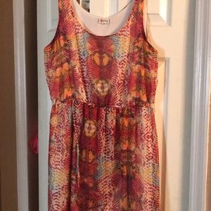 I’m selling a orange and red maxi dress